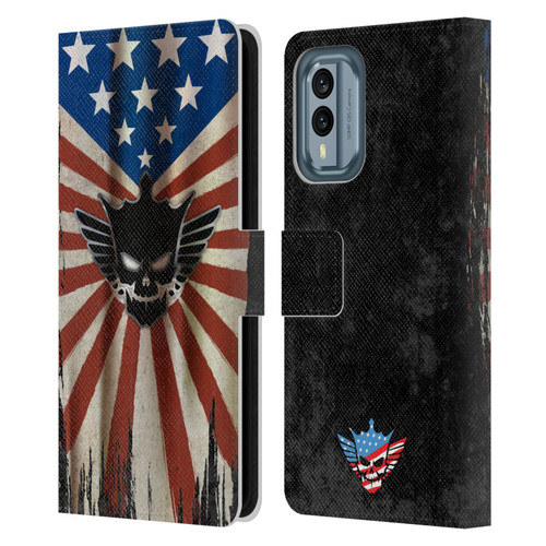WWE Cody Rhodes Distressed Flag Leather Book Wallet Case Cover For Nokia X30
