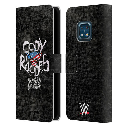 WWE Cody Rhodes Distressed Name Leather Book Wallet Case Cover For Nokia XR20