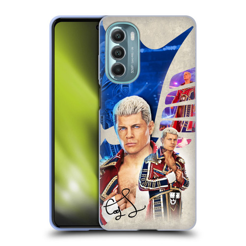 WWE Cody Rhodes Superstar Graphics Soft Gel Case for Motorola Moto G Stylus 5G (2022)