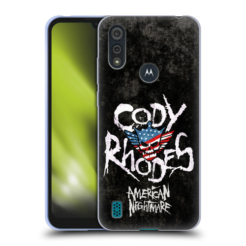 WWE Cody Rhodes Distressed Name Soft Gel Case for Motorola Moto E6s (2020)