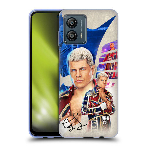 WWE Cody Rhodes Superstar Graphics Soft Gel Case for Motorola Moto G53 5G