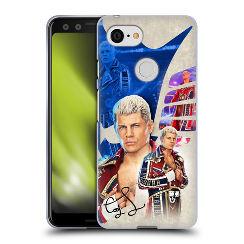 WWE Cody Rhodes Superstar Graphics Soft Gel Case for Google Pixel 3 WWE Cody Rhodes Superstar Graphics Soft Gel Case for Google Pixel 3