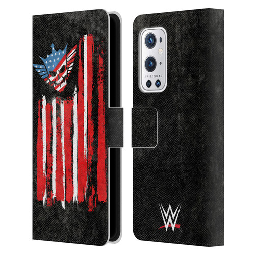 WWE Cody Rhodes American Nightmare Flag Leather Book Wallet Case Cover For OnePlus 9 Pro