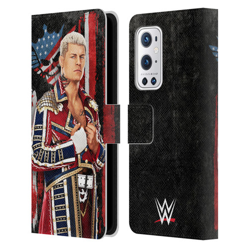 WWE Cody Rhodes Superstar Flag Leather Book Wallet Case Cover For OnePlus 9 Pro