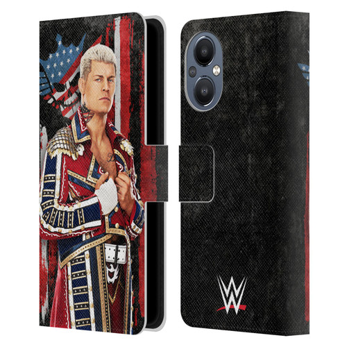 WWE Cody Rhodes Superstar Flag Leather Book Wallet Case Cover For OnePlus Nord N20 5G