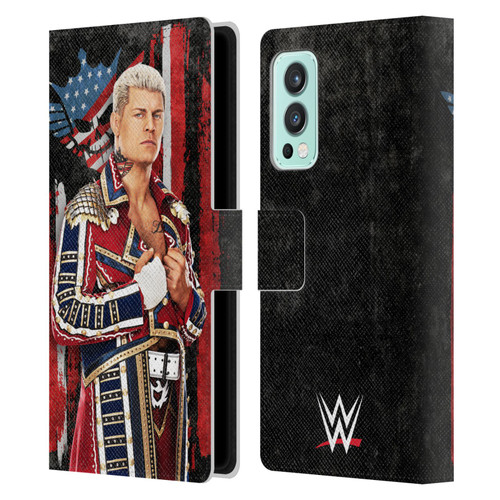 WWE Cody Rhodes Superstar Flag Leather Book Wallet Case Cover For OnePlus Nord 2 5G