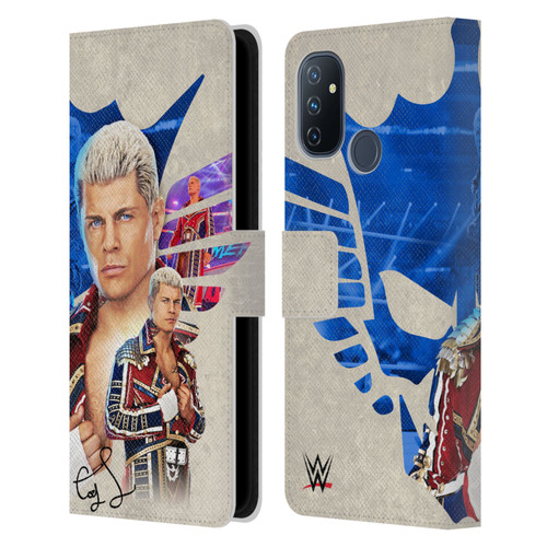 WWE Cody Rhodes Superstar Graphics Leather Book Wallet Case Cover For OnePlus Nord N100
