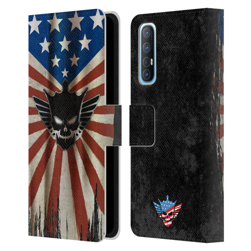 WWE Cody Rhodes Distressed Flag Leather Book Wallet Case Cover For OPPO Find X2 Neo 5G