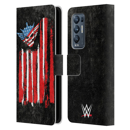 WWE Cody Rhodes American Nightmare Flag Leather Book Wallet Case Cover For OPPO Find X3 Neo / Reno5 Pro+ 5G