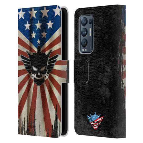 WWE Cody Rhodes Distressed Flag Leather Book Wallet Case Cover For OPPO Find X3 Neo / Reno5 Pro+ 5G