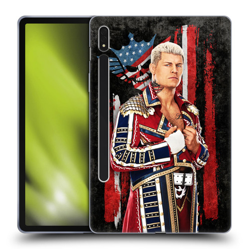 WWE Cody Rhodes American Nightmare Flag Soft Gel Case for Samsung Galaxy Tab S8