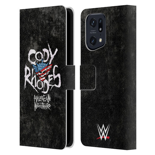 WWE Cody Rhodes Distressed Name Leather Book Wallet Case Cover For OPPO Find X5 Pro