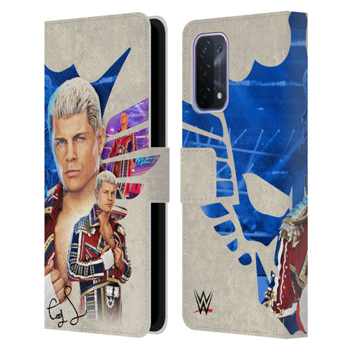 WWE Cody Rhodes Superstar Graphics Leather Book Wallet Case Cover For OPPO A54 5G