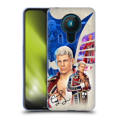 WWE Cody Rhodes Superstar Graphics Soft Gel Case for Nokia 5.3