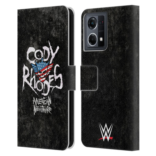 WWE Cody Rhodes Distressed Name Leather Book Wallet Case Cover For OPPO Reno8 4G