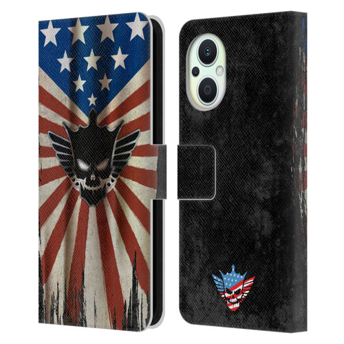 WWE Cody Rhodes Distressed Flag Leather Book Wallet Case Cover For OPPO Reno8 Lite