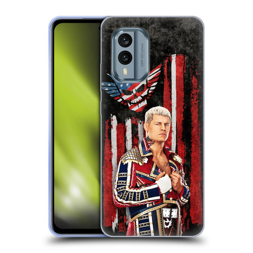 WWE Cody Rhodes American Nightmare Flag Soft Gel Case for Nokia X30