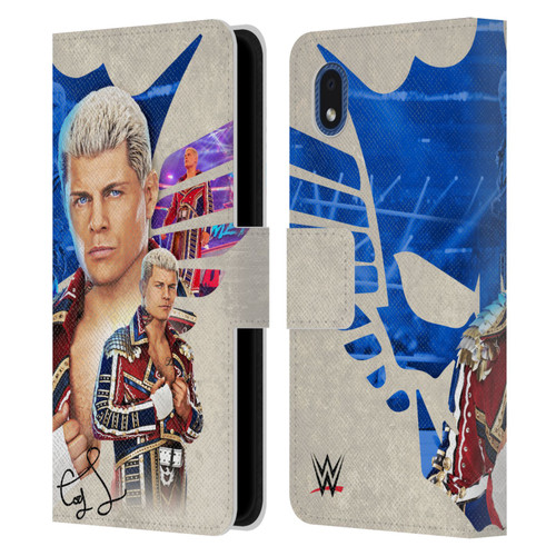 WWE Cody Rhodes Superstar Graphics Leather Book Wallet Case Cover For Samsung Galaxy A01 Core (2020)