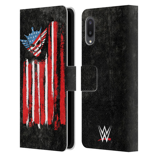 WWE Cody Rhodes American Nightmare Flag Leather Book Wallet Case Cover For Samsung Galaxy A02/M02 (2021)