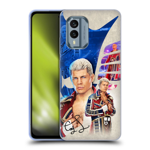 WWE Cody Rhodes Superstar Graphics Soft Gel Case for Nokia X30