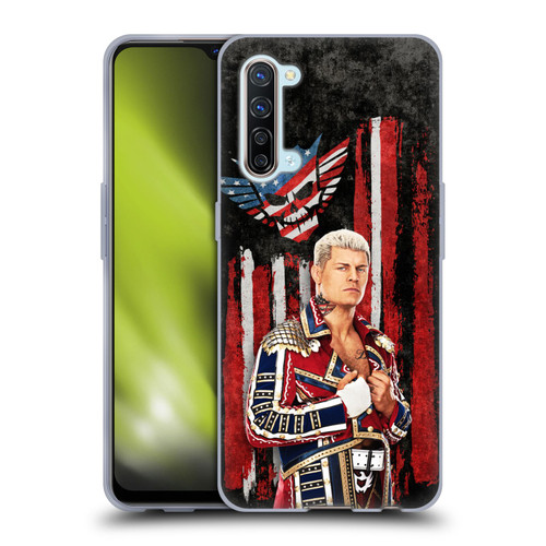 WWE Cody Rhodes American Nightmare Flag Soft Gel Case for OPPO Find X2 Lite 5G