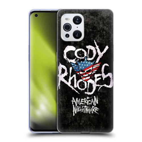 WWE Cody Rhodes Distressed Name Soft Gel Case for OPPO Find X3 / Pro