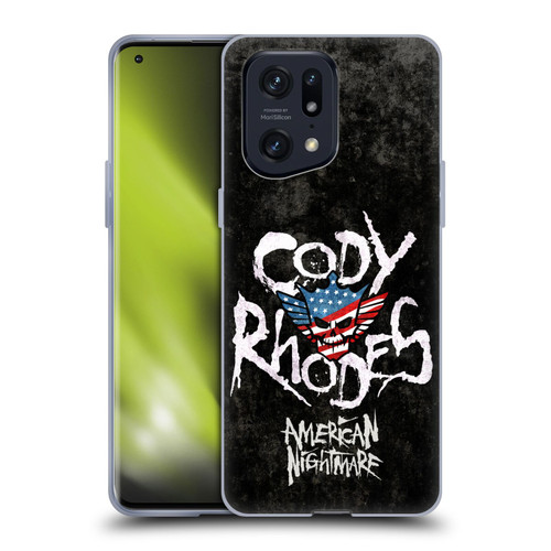 WWE Cody Rhodes Distressed Name Soft Gel Case for OPPO Find X5 Pro