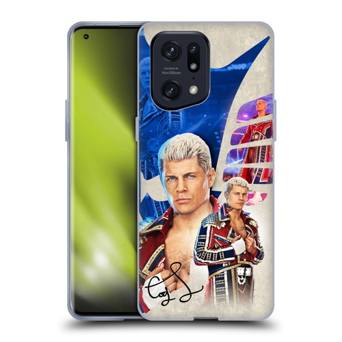 WWE Cody Rhodes Superstar Graphics Soft Gel Case for OPPO Find X5 Pro