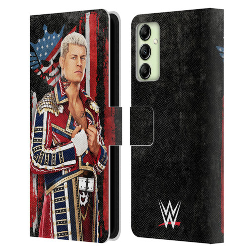 WWE Cody Rhodes Superstar Flag Leather Book Wallet Case Cover For Samsung Galaxy A14 5G