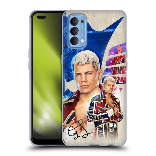 WWE Cody Rhodes Superstar Graphics Soft Gel Case for OPPO Reno 4 5G