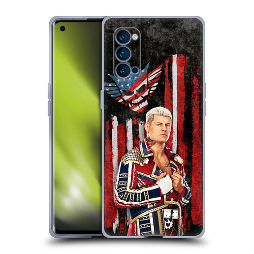 WWE Cody Rhodes American Nightmare Flag Soft Gel Case for OPPO Reno 4 Pro 5G