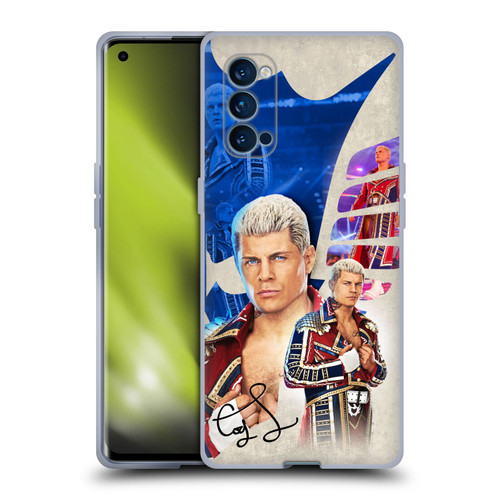 WWE Cody Rhodes Superstar Graphics Soft Gel Case for OPPO Reno 4 Pro 5G