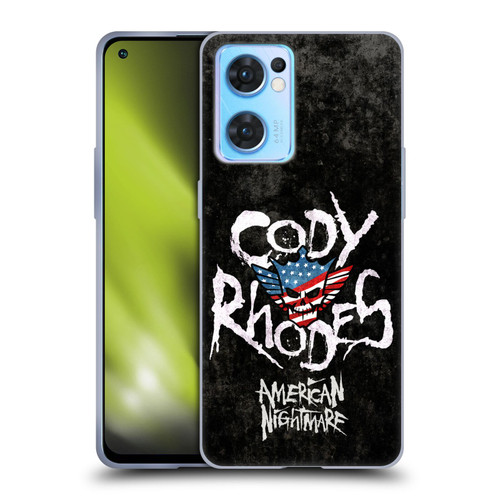 WWE Cody Rhodes Distressed Name Soft Gel Case for OPPO Reno7 5G / Find X5 Lite