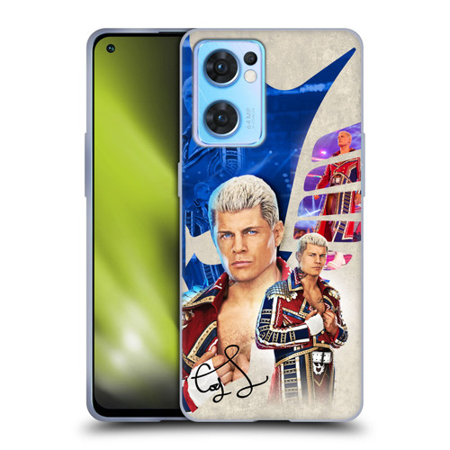 WWE Cody Rhodes Superstar Graphics Soft Gel Case for OPPO Reno7 5G / Find X5 Lite