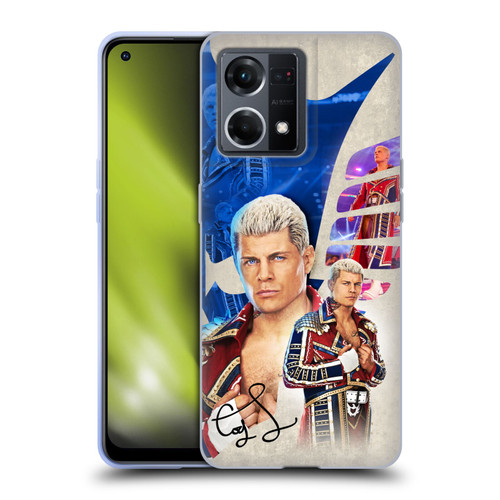 WWE Cody Rhodes Superstar Graphics Soft Gel Case for OPPO Reno8 4G