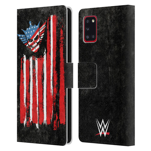 WWE Cody Rhodes American Nightmare Flag Leather Book Wallet Case Cover For Samsung Galaxy A31 (2020)