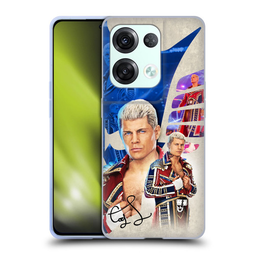 WWE Cody Rhodes Superstar Graphics Soft Gel Case for OPPO Reno8 Pro