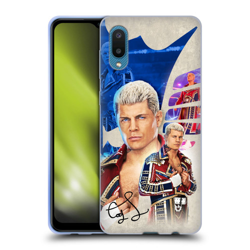 WWE Cody Rhodes Superstar Graphics Soft Gel Case for Samsung Galaxy A02/M02 (2021)