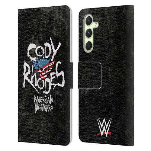 WWE Cody Rhodes Distressed Name Leather Book Wallet Case Cover For Samsung Galaxy A54 5G