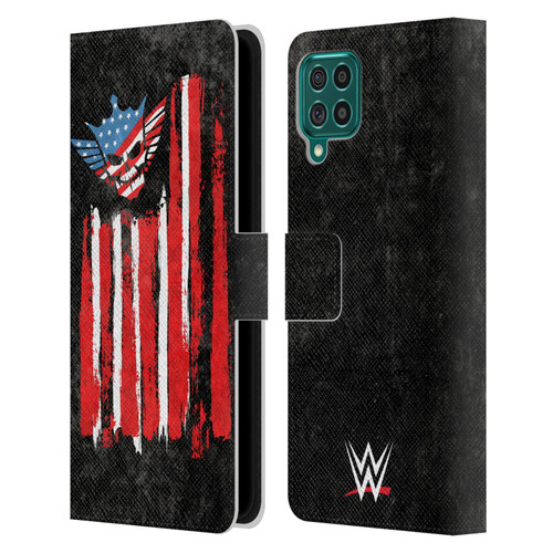 WWE Cody Rhodes American Nightmare Flag Leather Book Wallet Case Cover For Samsung Galaxy F62 (2021)