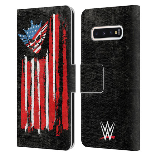 WWE Cody Rhodes American Nightmare Flag Leather Book Wallet Case Cover For Samsung Galaxy S10