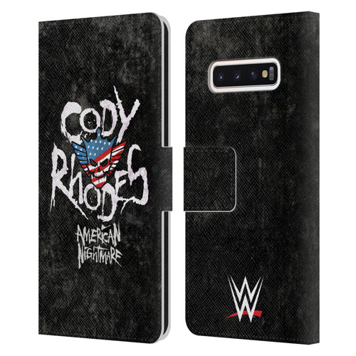 WWE Cody Rhodes Distressed Name Leather Book Wallet Case Cover For Samsung Galaxy S10