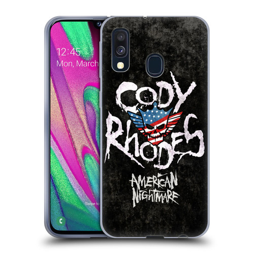 WWE Cody Rhodes Distressed Name Soft Gel Case for Samsung Galaxy A40 (2019)