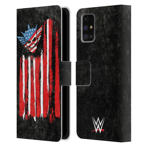 WWE Cody Rhodes American Nightmare Flag Leather Book Wallet Case Cover For Samsung Galaxy M31s (2020)