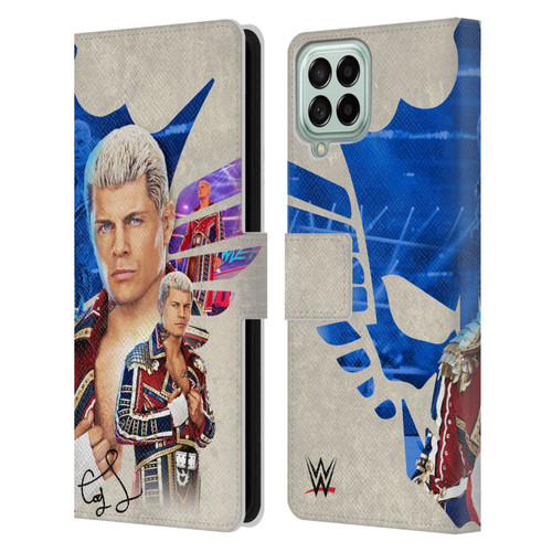 WWE Cody Rhodes Superstar Graphics Leather Book Wallet Case Cover For Samsung Galaxy M33 (2022)