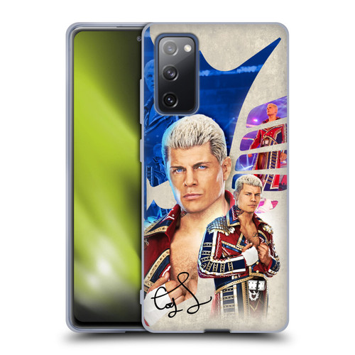 WWE Cody Rhodes Superstar Graphics Soft Gel Case for Samsung Galaxy S20 FE / 5G