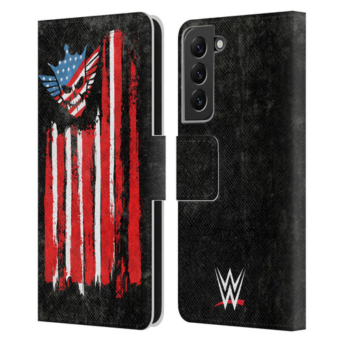 WWE Cody Rhodes American Nightmare Flag Leather Book Wallet Case Cover For Samsung Galaxy S22+ 5G