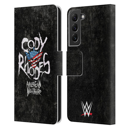 WWE Cody Rhodes Distressed Name Leather Book Wallet Case Cover For Samsung Galaxy S22+ 5G