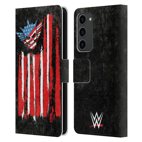 WWE Cody Rhodes American Nightmare Flag Leather Book Wallet Case Cover For Samsung Galaxy S23+ 5G
