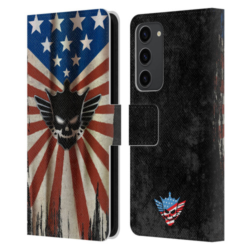WWE Cody Rhodes Distressed Flag Leather Book Wallet Case Cover For Samsung Galaxy S23+ 5G